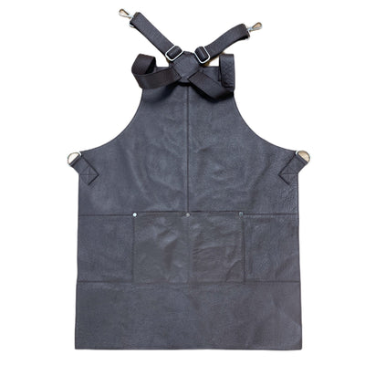 NNEDSZ BUFFALO LEATHER APRON Cooking Chef Hairdresser Waterproof Durable Quality - Brown-0