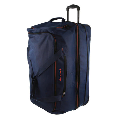 NNEDSZ Pierre Cardin Trolley Bag Large Soft Travel Luggage Wheeled Duffle 82 Cm - Navy-0