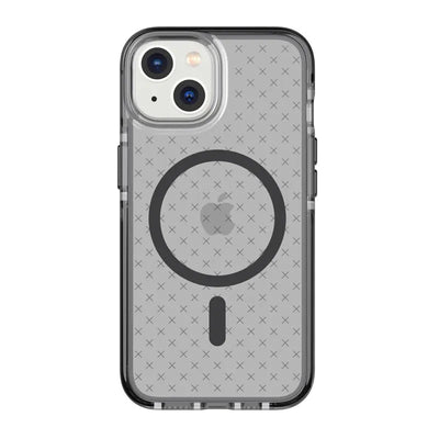Tech21 Evo Check Case with MagSafe for Iphone 14 - Smokey Black