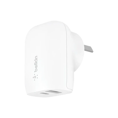 Belkin Dual PD Wall Charger with PPS 37W - iPhone|Andriod (1x USB-A + 1x USB-C)
