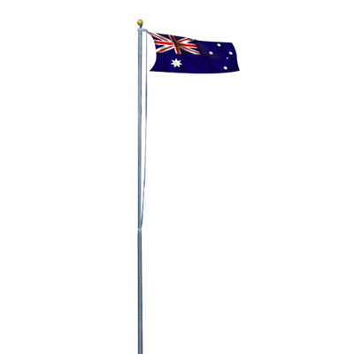 NNEDSZ 6.0m Flag Pole Full Set / Kit w Australian Flag-0