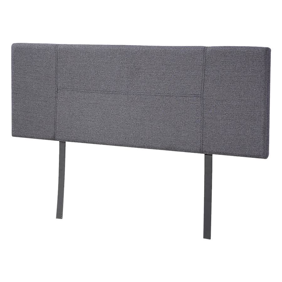 NNEDSZ Linen Fabric Queen Bed Headboard Bedhead - Grey-0