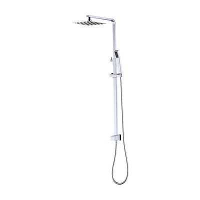 NNEDSZ WELS 8" Rain Shower Head Set Square Dual Heads Faucet High Pressure Hand Held-0