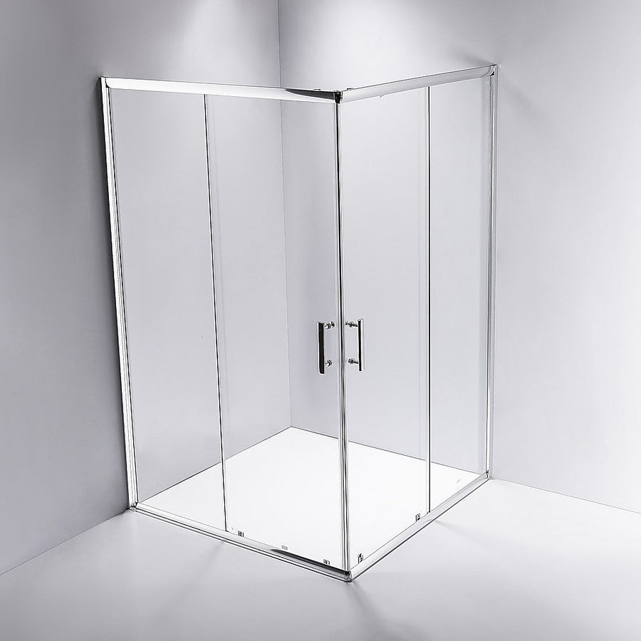 NNEDSZ 1200 x 800mm Sliding Door Nano Safety Glass Shower Screen By Della Francesca-0