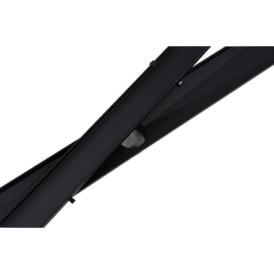 NNEDSZ 800mm Tile Insert Shower Bathroom Black Grate Drain w/Centre outlet Floor Waste-0