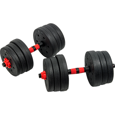 NNEDSZ 20kg Adjustable Rubber Dumbbell Set Barbell Home GYM Exercise Weights-0