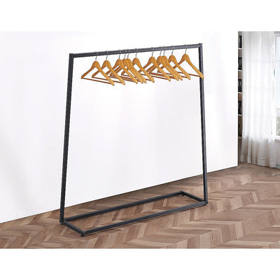 NNEDSZ Commercial Clothing Garment Rack Retail Shop Black-0