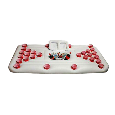 NNEDSZ Big PVC Inflatable Beer Pong Raft Floating Pool Party Pong Game Table Lounge Toy-0