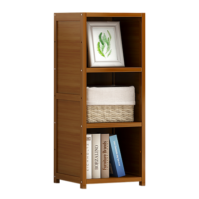 NNEDSZ Bamboo Adjustable Shelf Bookcase Display Storage Rack Stand Livingroom Bedroom-0