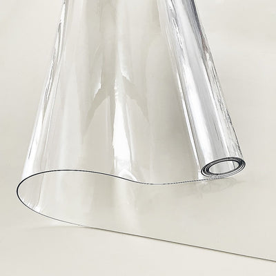 NNEDSZ PVC Tablecloth Protector 107X213.4CM Clear Plastic Table Cloth Cover Transparent-0