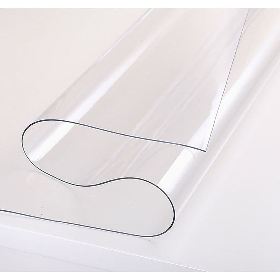 NNEDSZ PVC Tablecloth Protector Table Cover Dining Table Cloth Plastic 2134x1070mm 1.5mm-0
