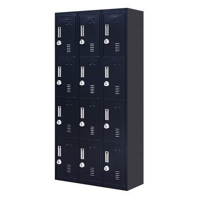 NNEDSZ 12-Door Locker for Office Gym Shed School Home Storage - 3-Digit Combination Lock-0
