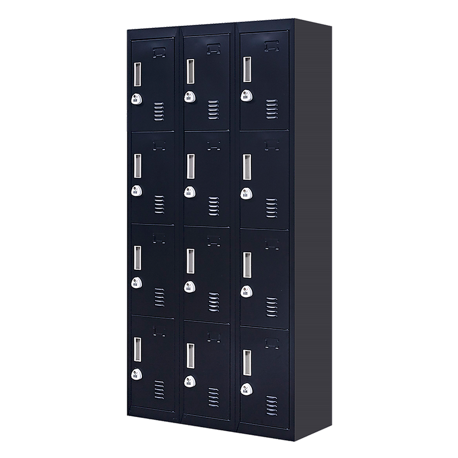 NNEDSZ 12-Door Locker for Office Gym Shed School Home Storage - 3-Digit Combination Lock-0