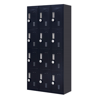 NNEDSZ 12-Door Locker for Office Gym Shed School Home Storage - 4-Digit Combination Lock-0