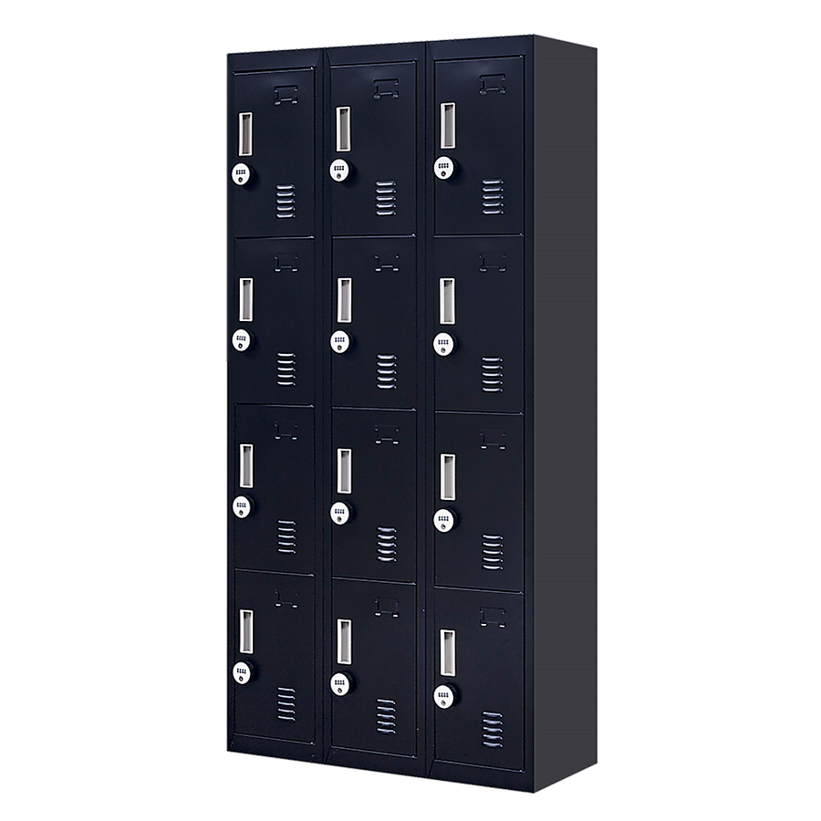 NNEDSZ 12-Door Locker for Office Gym Shed School Home Storage - 4-Digit Combination Lock-0