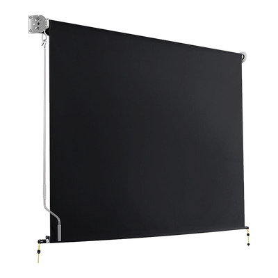 NNEDSZ Retractable Straight Drop Roll Down Awning Garden Patio Screen 2.1X2.5M-0