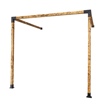 NNEDSZ Roof Pergola Gazebo Shed Matte Black Steel Brackets DIY Kits-0