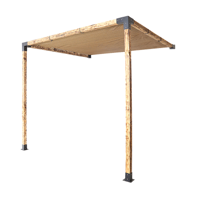 NNEDSZ Roof Pergola Gazebo Shed Matte Black Steel Brackets and Coffee Screen DIY Kits-0