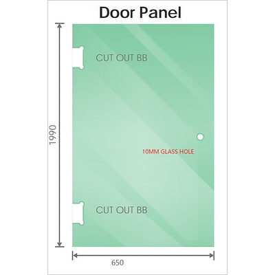 NNEDSZ 90cm Wall to Wall Frameless Shower Screen with Gold Brackets and SS Hinges, Round Knob Handle-0