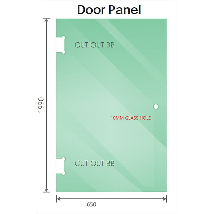 NNEDSZ 90cm Wall to Wall Frameless Shower Screen with Gold Brackets and SS Hinges, Round Knob Handle-0