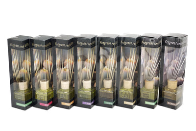 bulk 12 160ml Fragrant Oil Diffuser 12 Rattan Sticks Assortedfragrance-0