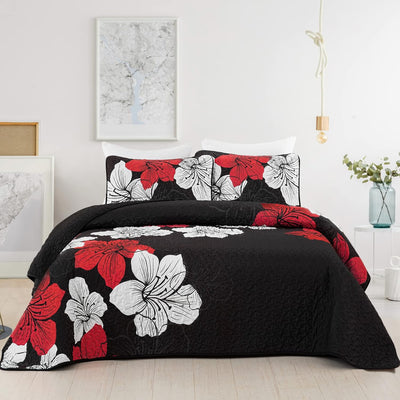 NNEDSZ Glorious Quilted coverlet and pillowcovers set: Unmatched Beauty - Queen size-0