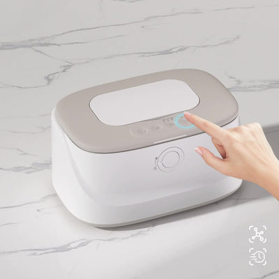 NNEDSZ Grey USB-Powered Baby Wet Wipes Warmer - Portable and Adjustable Heating-0