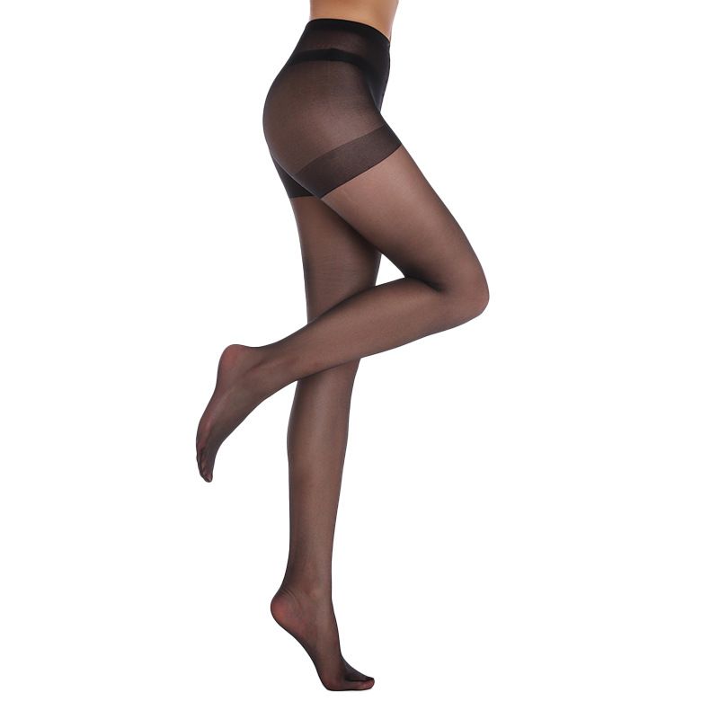 Size 3XL 3 Pcs Black Women's 20 Denier Sheer Tights 3 Pack - Snag Resistant Nylon Elastane Pantyhose with Stretch Fit, Single Seam Design
