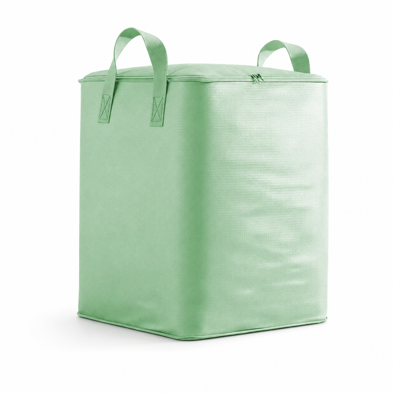 Light Green Extra Large Moving and Storage Bag - 190L Waterproof Moisture Resistant Packing Bag, No Vacuum Required for Bedding, Clothes, Dorms and Travel