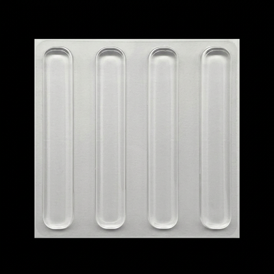 Clear Silicone Door Handle Bumper Strips 4 Pack Long Strip Self Adhesive Anti Collision Pads for Doors Cabinets Refrigerators 60 x 10 x 3 mm