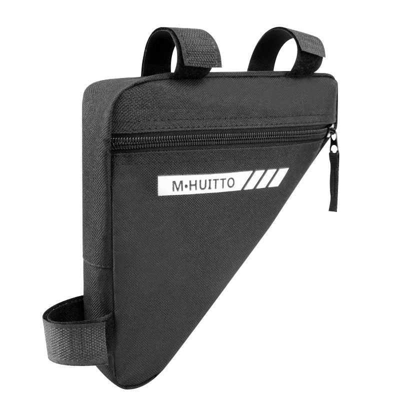 Black Bicycle Frame Bag - Triangular Storage Bag for Cycling, Outdoor Rides and Daily Commuting