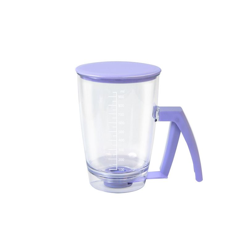 Handheld Batter Dispenser 900ml for Baking Cakes Waffles Pancakes Takoyaki and Desserts, Easy Squeeze Batter Funnel Tool for Home Kitchen Baking Projects