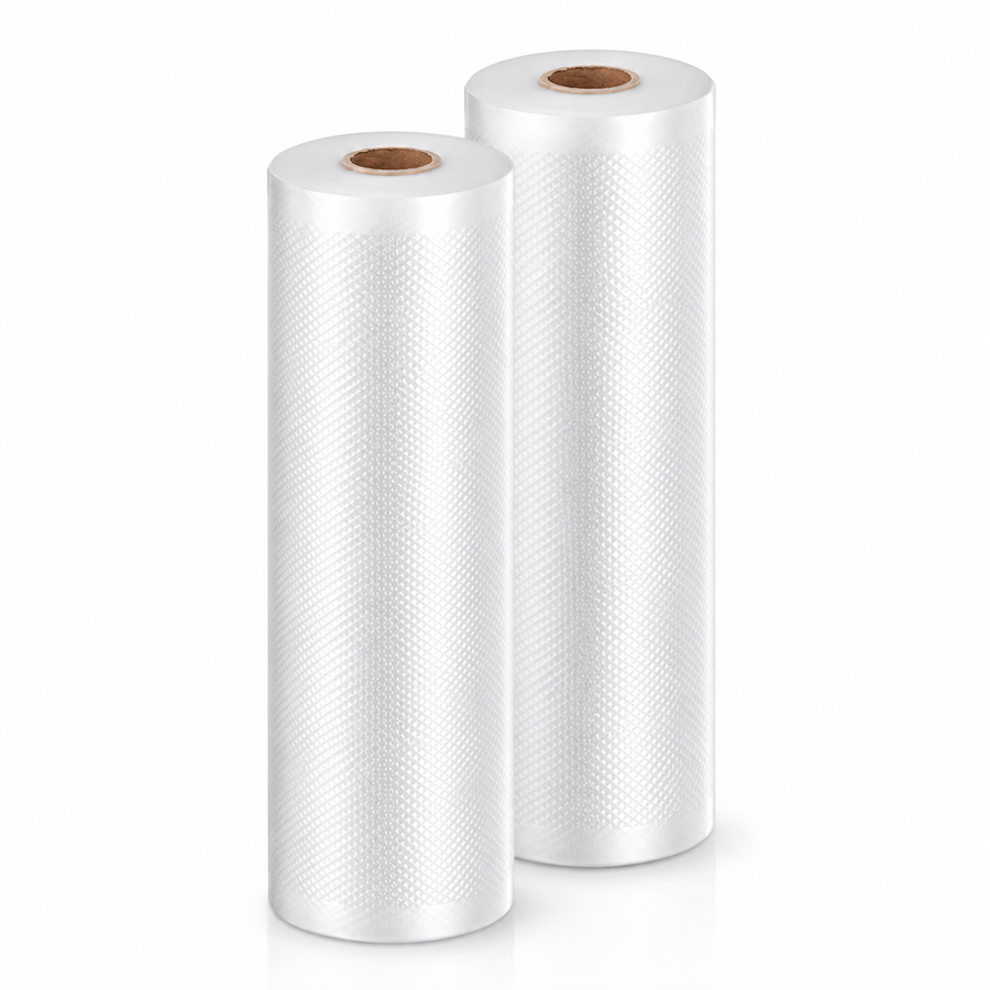 Vacuum Sealer Bag Roll 30cm x 5m Embossed Food Storage Bags 2 Rolls for Vacuum Packing and Kitchen Storage