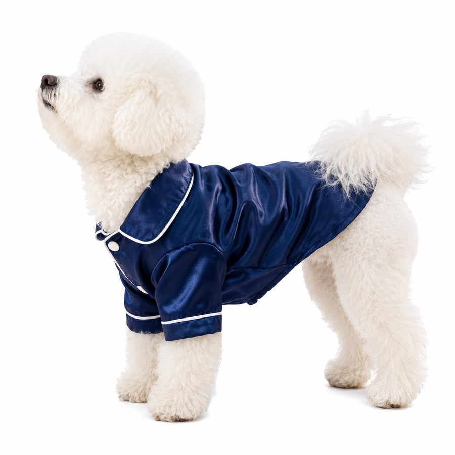 Blue Pet Pyjamas L Size- Lightweight Acrylic Dog and Cat Sleepwear, Compact Indoor Loungewear for Small Pets, Spring and Summer Pet Clothing