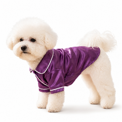 Purple Pet Pyjamas XS Size- Lightweight Acrylic Dog and Cat Sleepwear, Compact Indoor Loungewear for Small Pets, Spring and Summer Pet Clothing