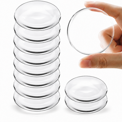 Transparent Door Handle Bumper - 10 Pcs  30mm PVC Self-Adhesive Wall Protector, Shock Absorbing Silent Cushion for Home, Bedroom & Fridge Doors