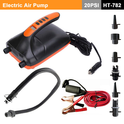 NNEDSZ Electric 20PSI HT-782 High Pressure SUP Electric Air Pump 12V DC Paddle Board-0