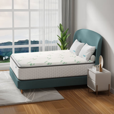 NNEDSZ 8cm Memory Foam Mattress Topper with Bamboo Cover - Double-0
