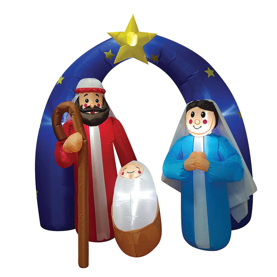 NNEDSZ Christmas Inflatable Nativity Sence 180CM-0