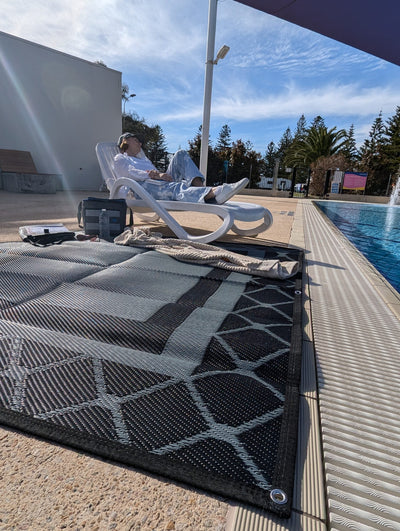 NNEDSZ Alfresco 1.8m x 1.8m Recycled Poly Camping Mat-0