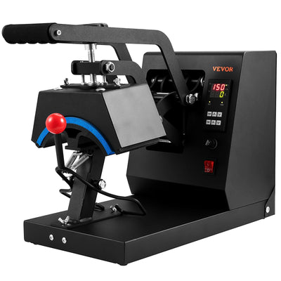 VEVOR Hat Heat Press Cap Heat Press Machine 4 Heating Pads Sublimation Transfer-0