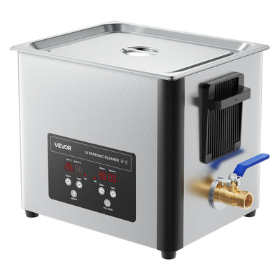 VEVOR 10L Ultrasonic Cleaner, Professional Ultrasonic Cleaner Machine with Cleaning Basket & Digital Display, 180W Stainless Steel 40kHz Cleaning Machine for Watches, Razors, Jewelry, Coins, and More-0