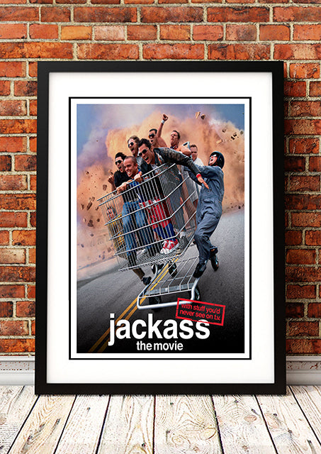 NNEDSZ Jackass: The Movie Cult Movie Poster! - Framed A3-0
