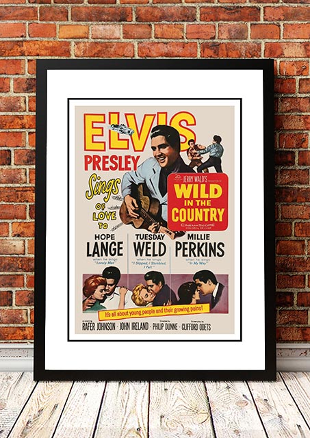 NNEDSZ Elvis 'Wild in the Country' Framed Movie Poster! - Framed A2-0