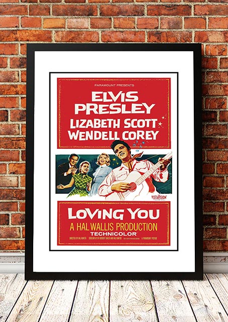 NNEDSZ Elvis 'Loving You' Framed Movie Poster! - Framed A3-0