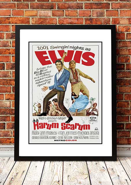 NNEDSZ Elvis 'Harem Scarem' Framed Movie Poster! - Framed A3-0