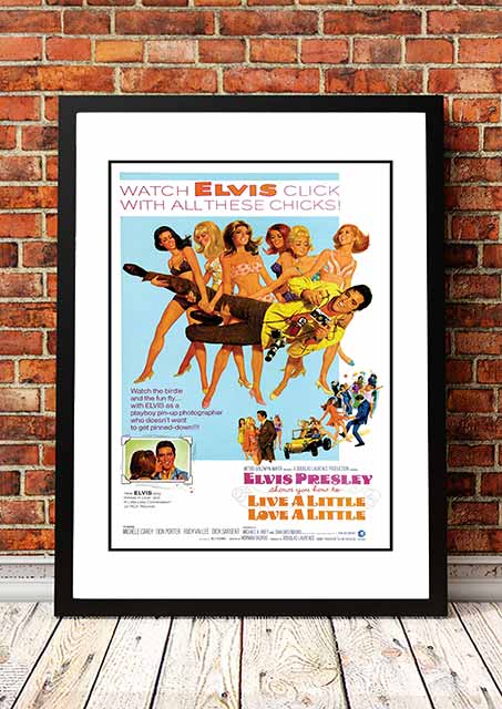 NNEDSZ Elvis 'Live A Little' Cousins' Framed Movie Poster! - Framed A2-0