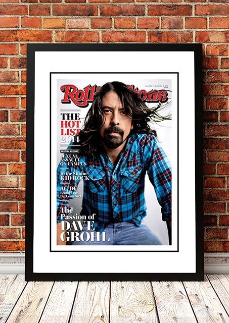 NNEDSZ Dave Grohl' Rolling Stone Magazine Cover! - Framed A2-0