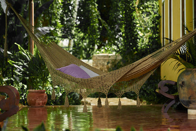 NNEDSZ Legacy King Size DeOutdoor Cotton Mexican Hammock in Cedar  Colour-0