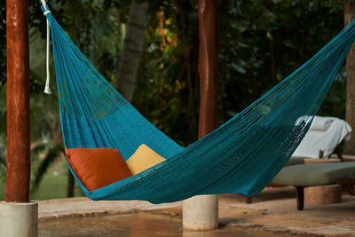 NNEDSZ Legacy King Size Outdoor Cotton Mexican Hammock in Bondi  Colour-0